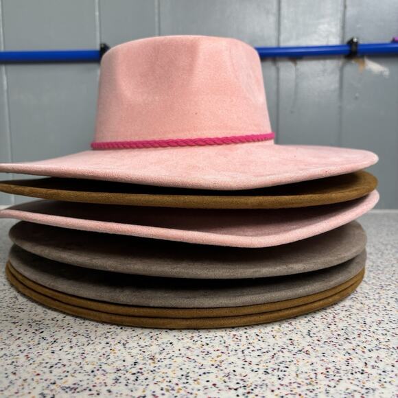 7-Pack PARTY WESTERN HAT PINK BROWN HEART 10 GALLON COWBOY NWOT COUNTRY WESTERN main image 4